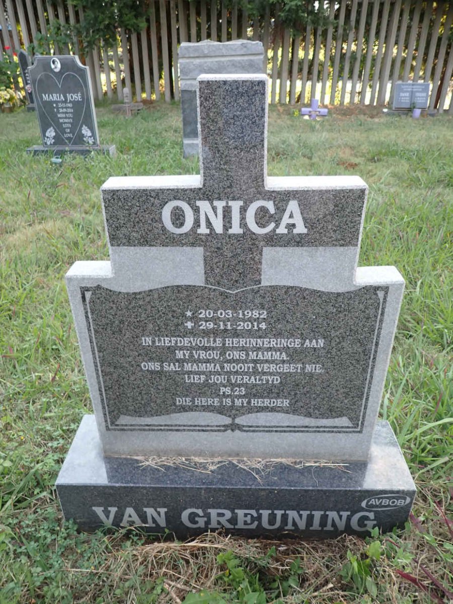 GREUNING Onica, van 1982-2014