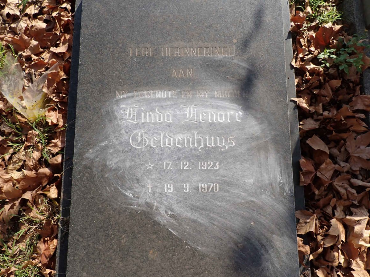 GELDENHUYS Linda Lenore 1923-1970