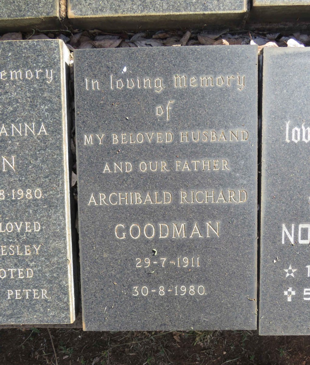 GOODMAN Archibald Richard 1911-1980