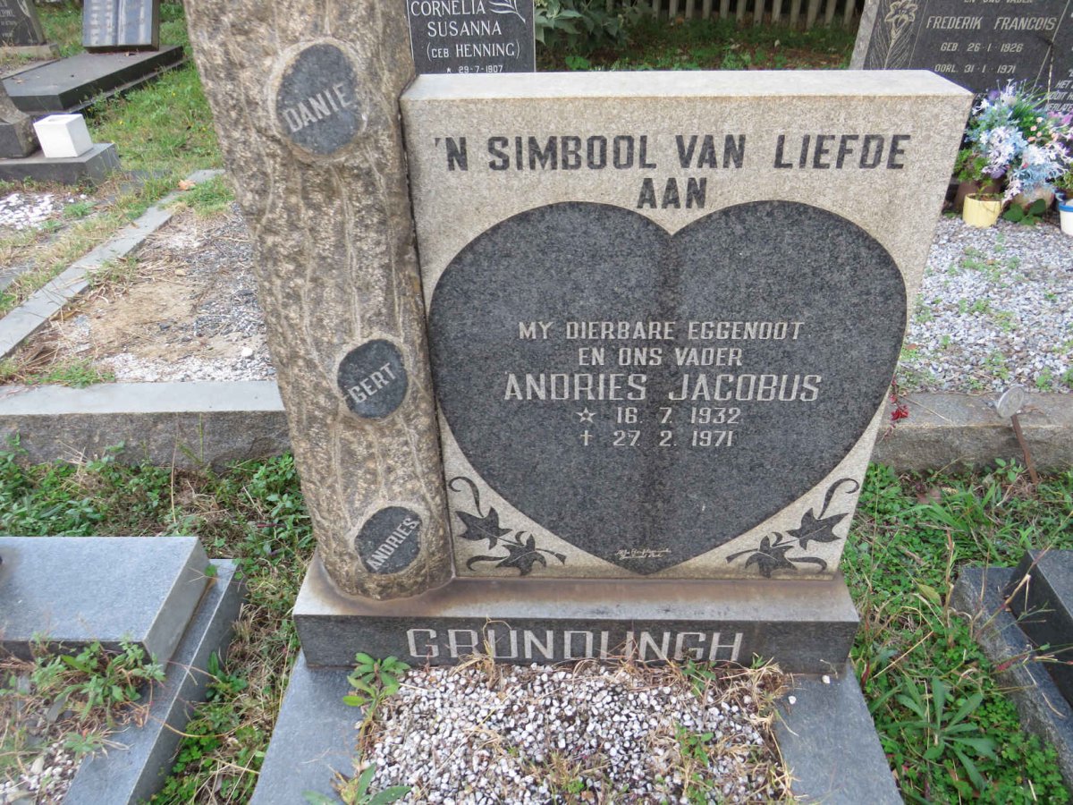 GRUNDLINGH Andries Jacobus 1932-1971 