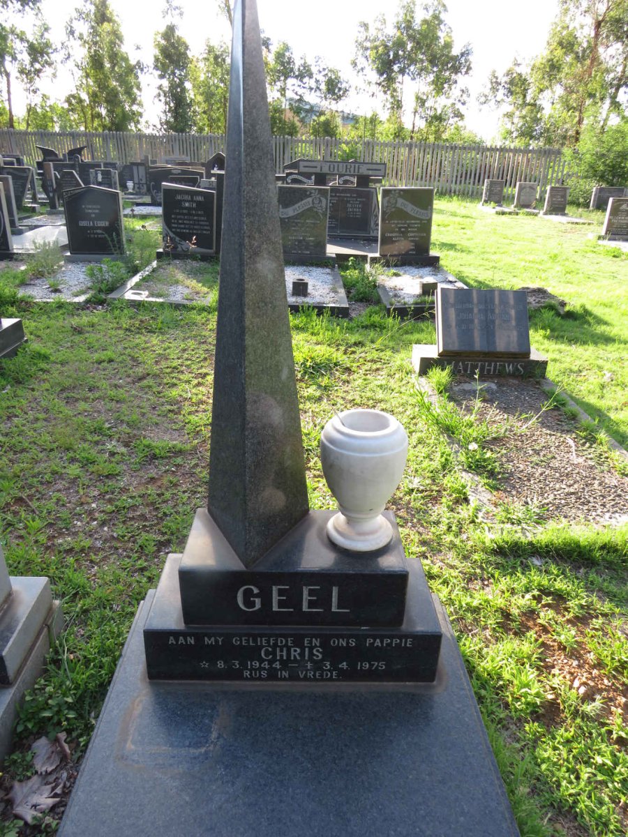 GEEL Chris 1944-1975