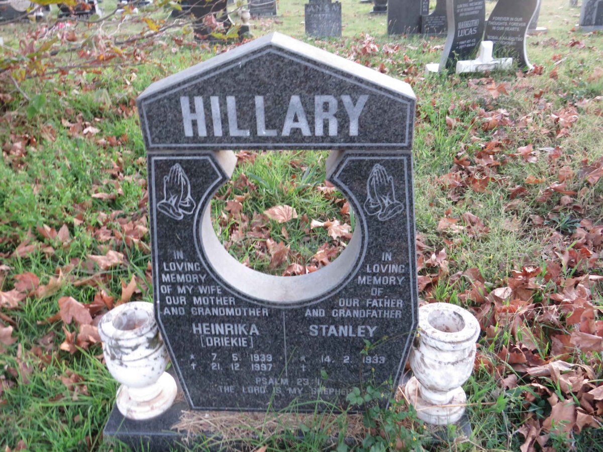 HILLARY Stanley 1933- &amp; Heinrika 1939-1997