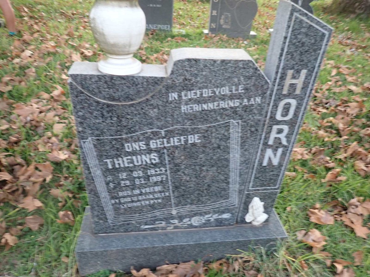 HORN Theuns 1933-1997