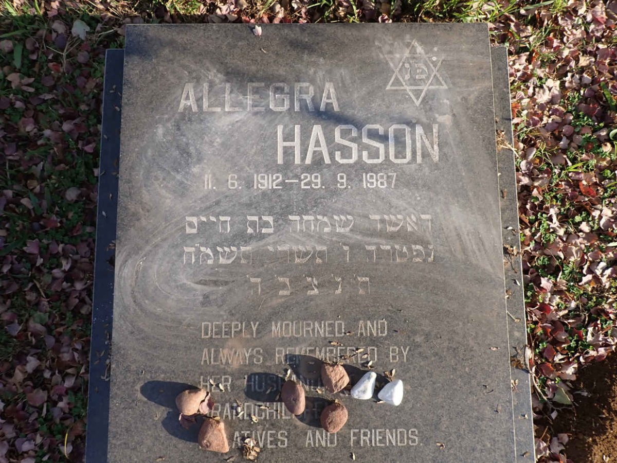 HASSON Allegra 1912-1987