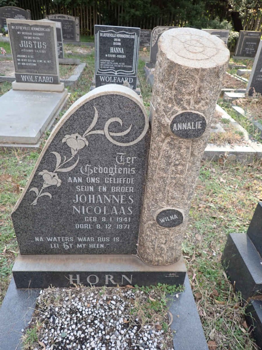 HORN Johannes Nicolaas 1941-1971