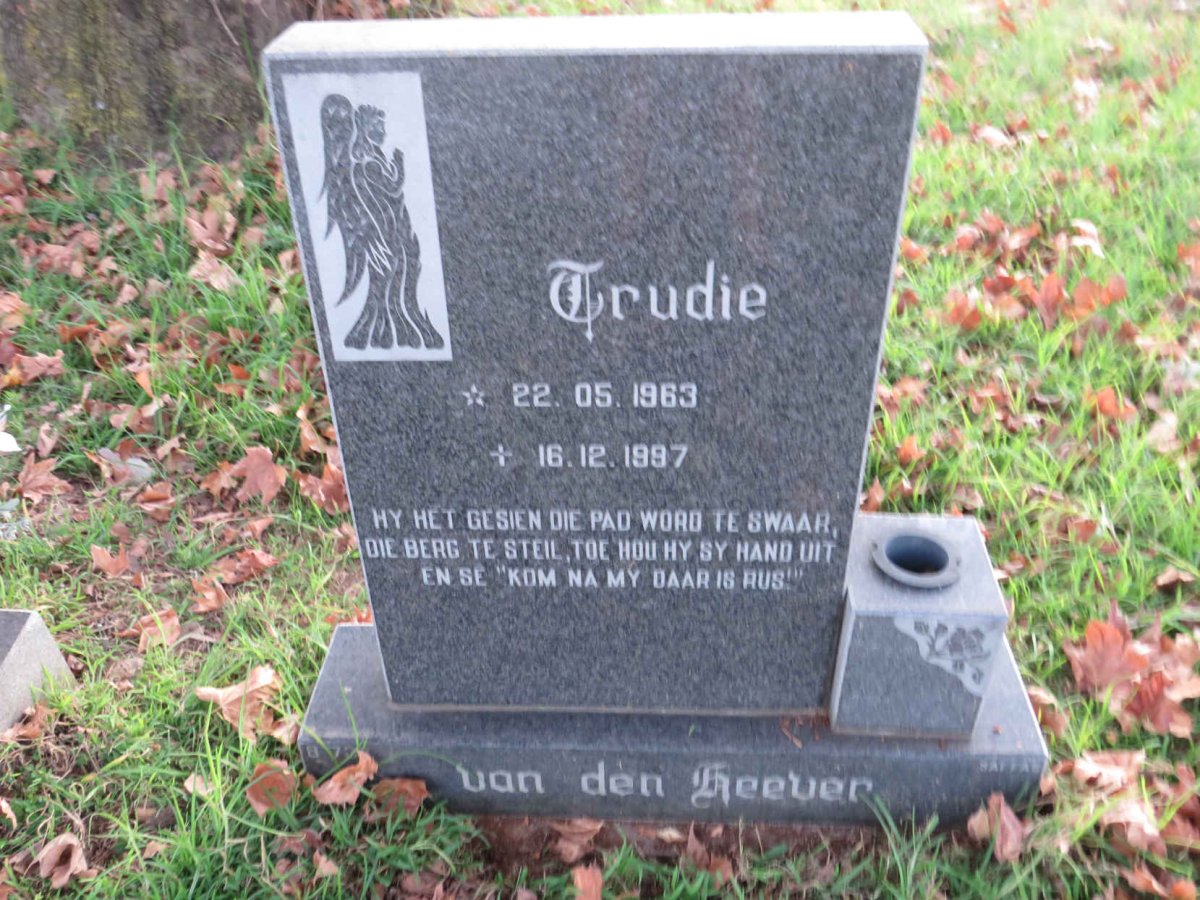 HEEVER Trudie, van der 1963-1997