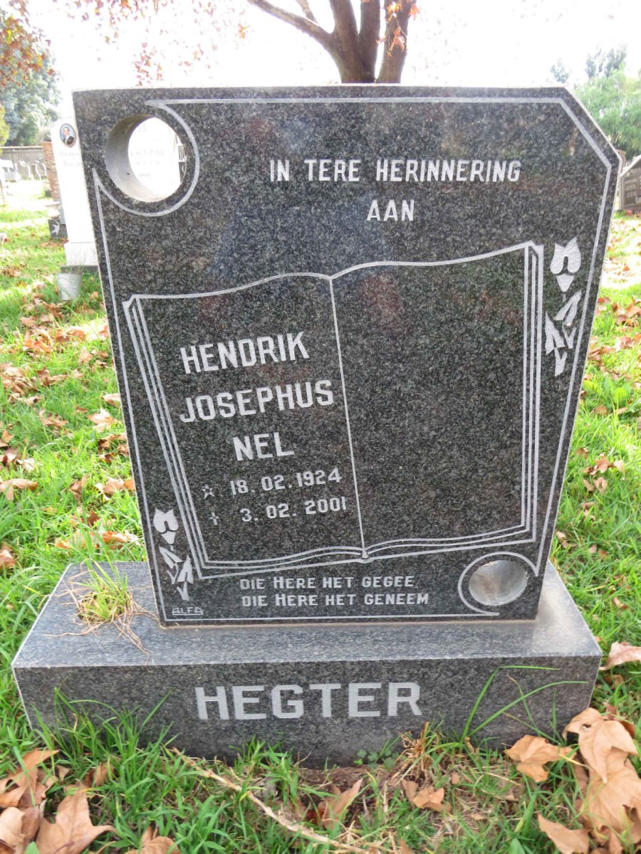 HEGTER Hendrik Josephus Nel 1924-2001