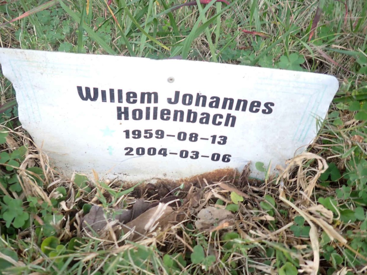 HOLLENBACH Willem Johannes 1959-2004