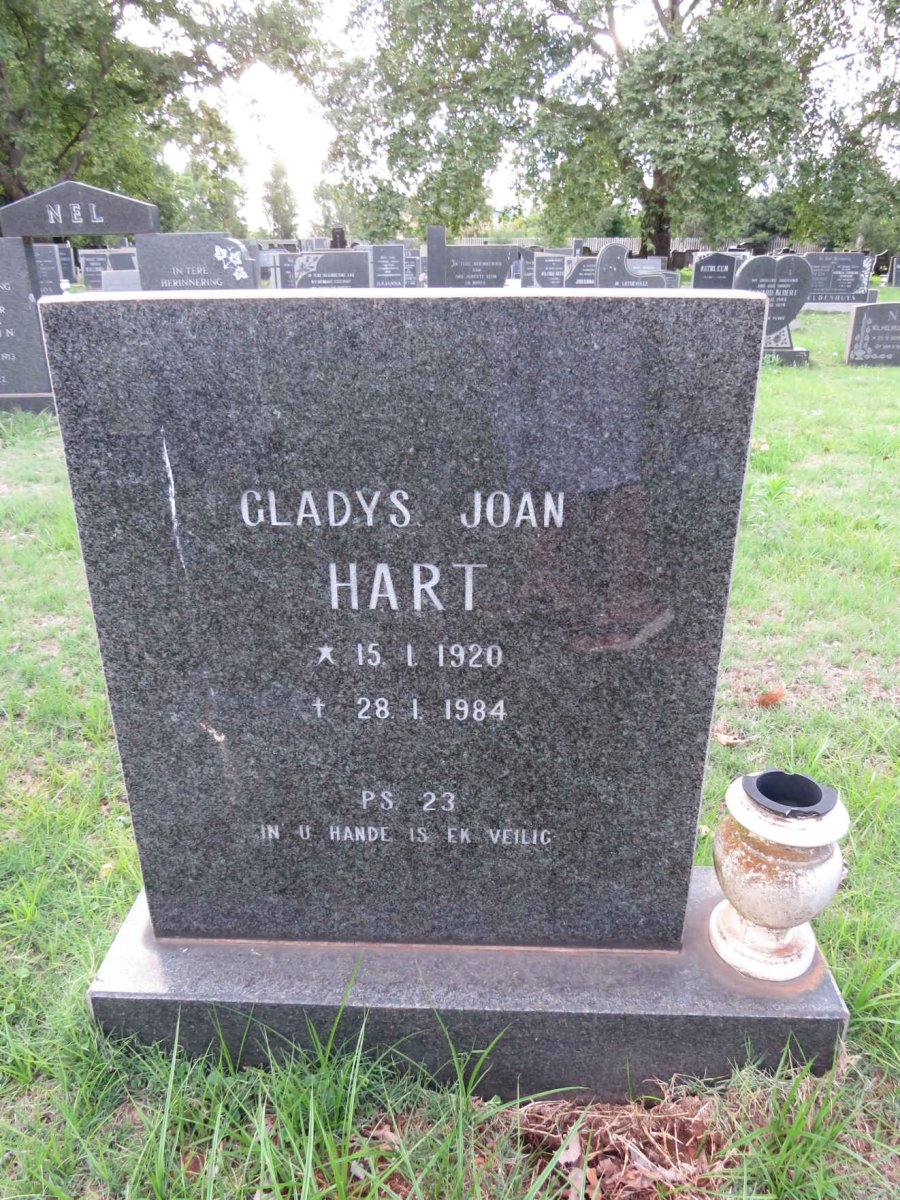 HART Gladys Joan 1920-1984