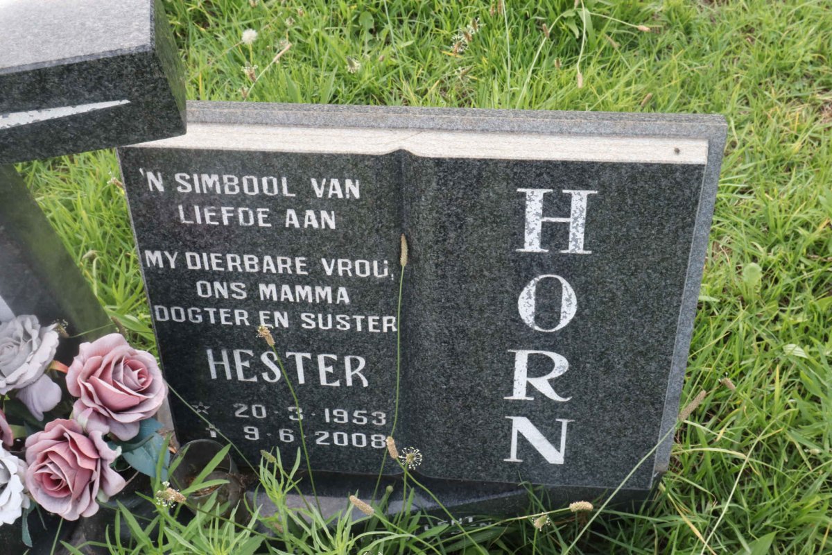 HORN Hester 1953-2008