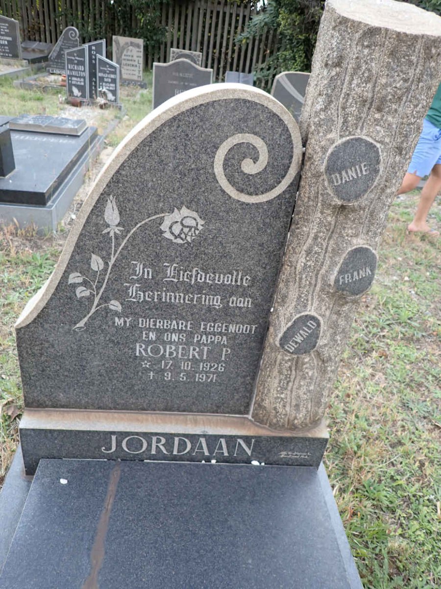 JORDAAN Robert P. 1926-1971