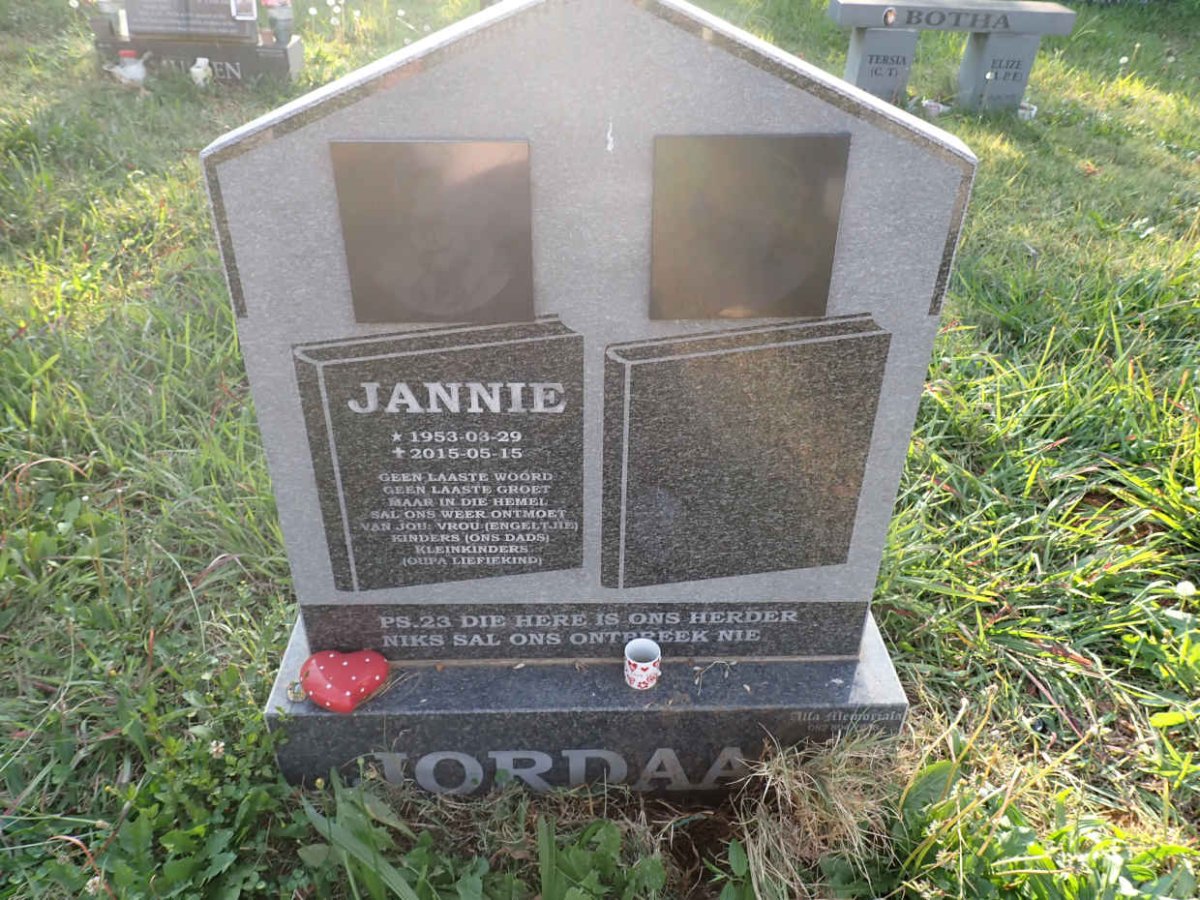 JORDAAN Jannie 1953-2015