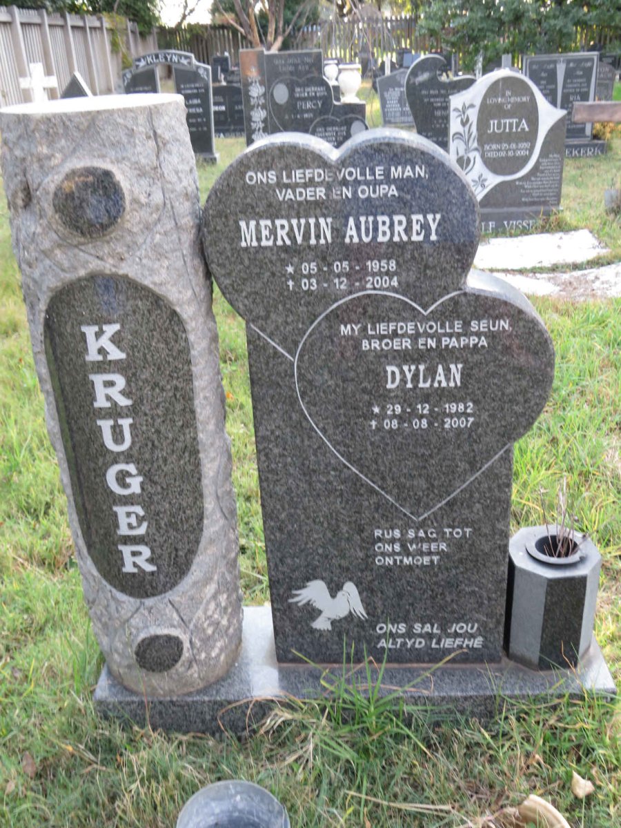 KRUGER Mervin Aubrey 1958-2004 :: KRUGER Dylan 1982-2007