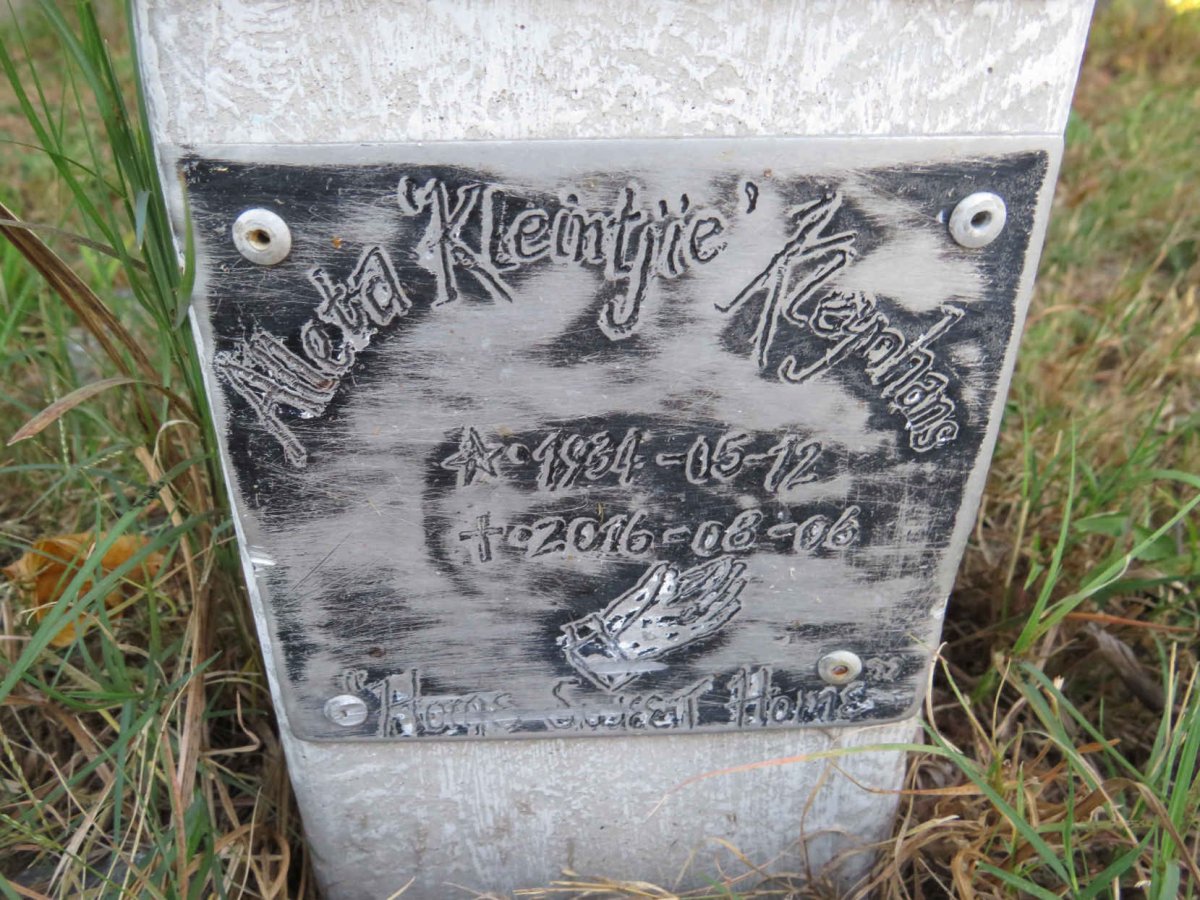 KLEYNHANS William John 1930-2014 &amp; Alleta Kleintjie 1934-2016 _3