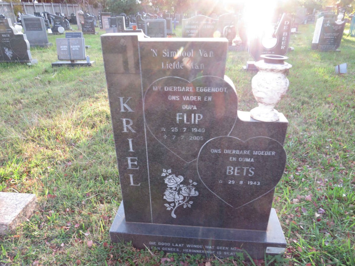 KRIEL Flip 1940-2005 &amp; Bets 1943-