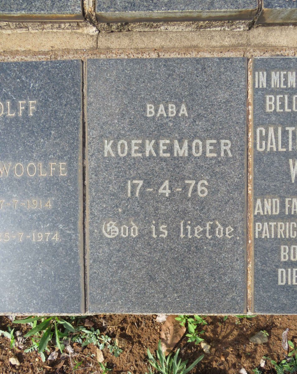 KOEKEMOER Baba -1976