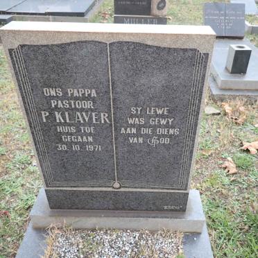 KLAVER P. -1971