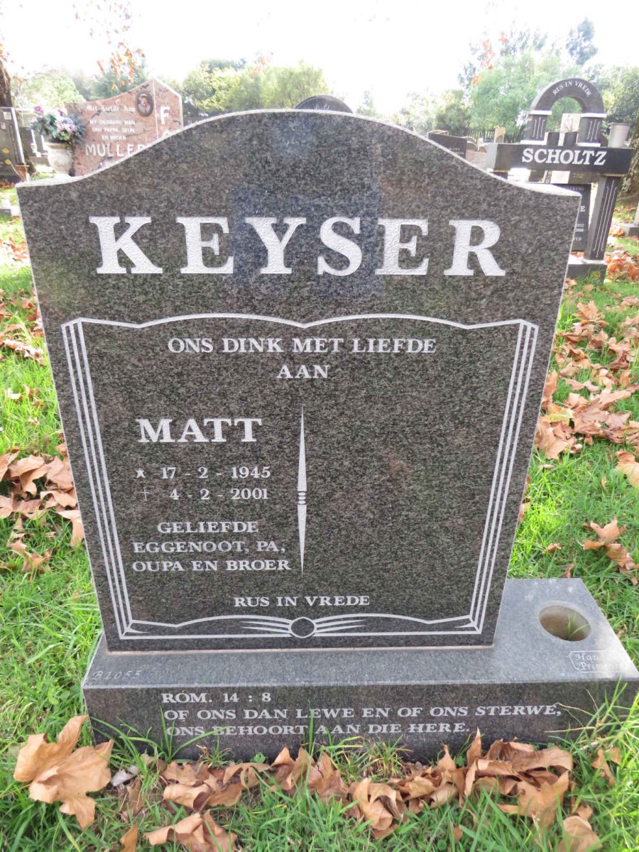 KEYSER Matt 1945-2001