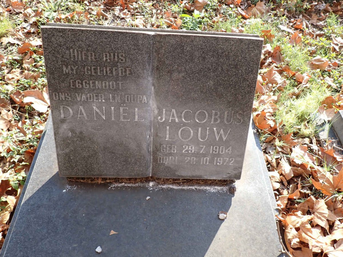 LOUW Daniel Jacobus 1904-1972