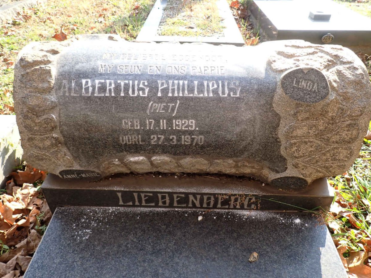 LIEBENBERG Albertus Phillipus 1929-1970