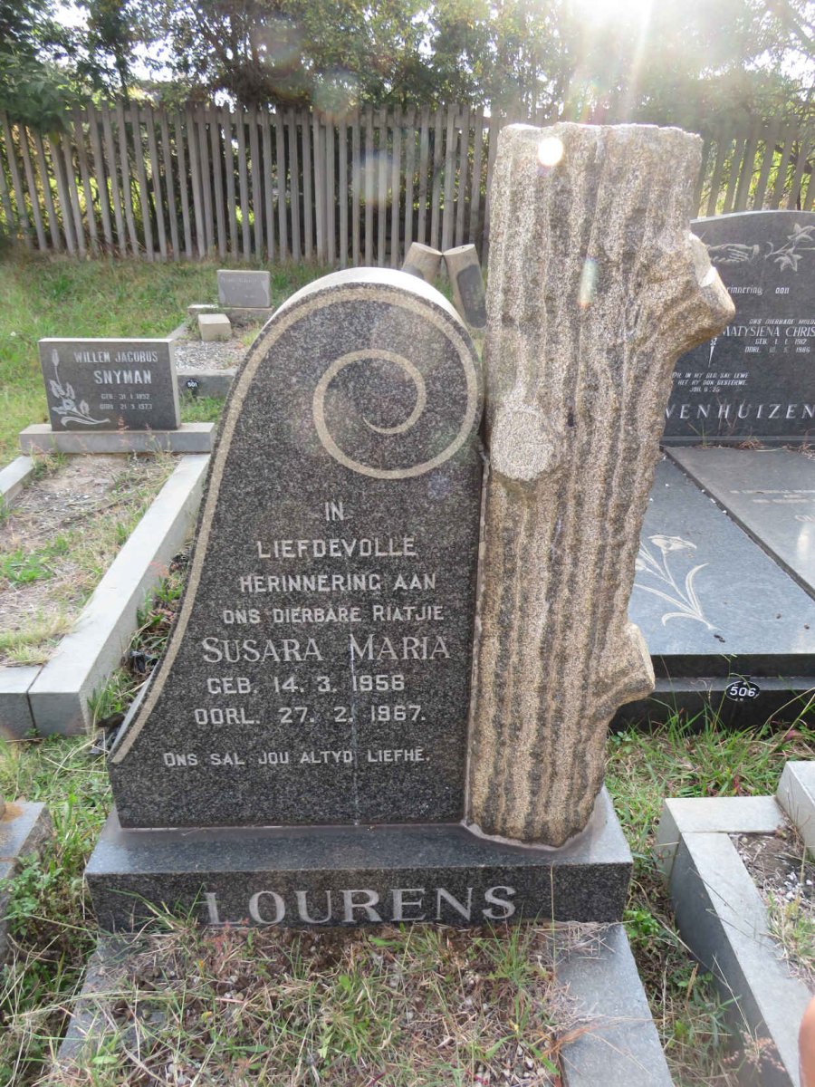 LOURENS Susara Maria 1956-1967