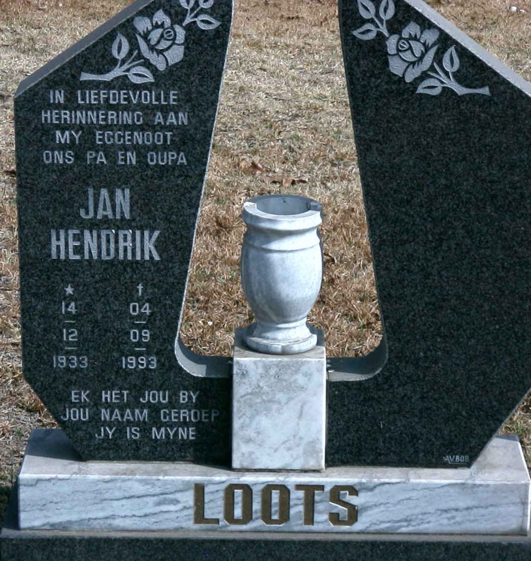 LOOTS Jan Hendrik 1933-1993