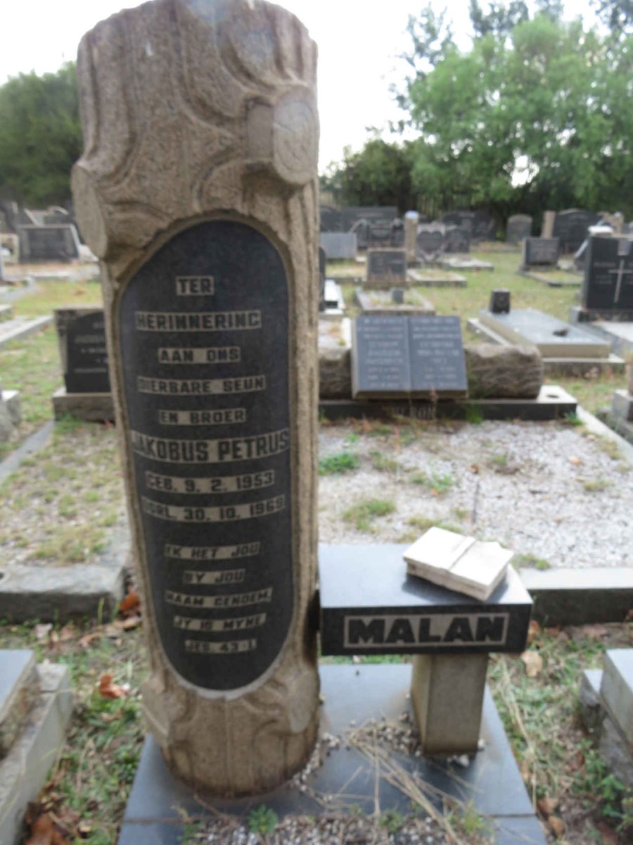 MALAN Jacobus Petrus 1953-1969