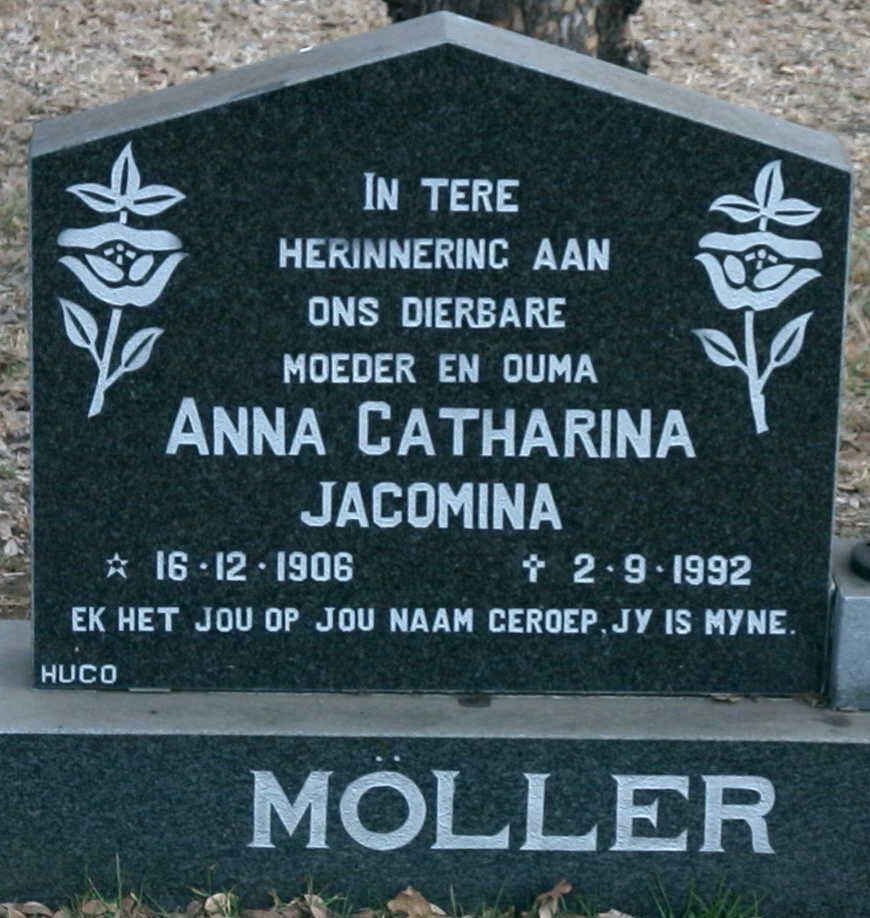 MÖLLER Anna Catharina Jacomina 1906-1992