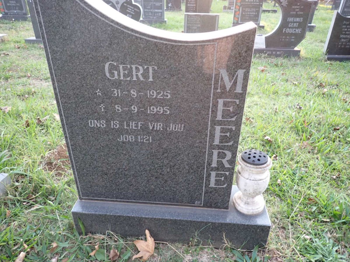 MEERE Gert 1925-1995
