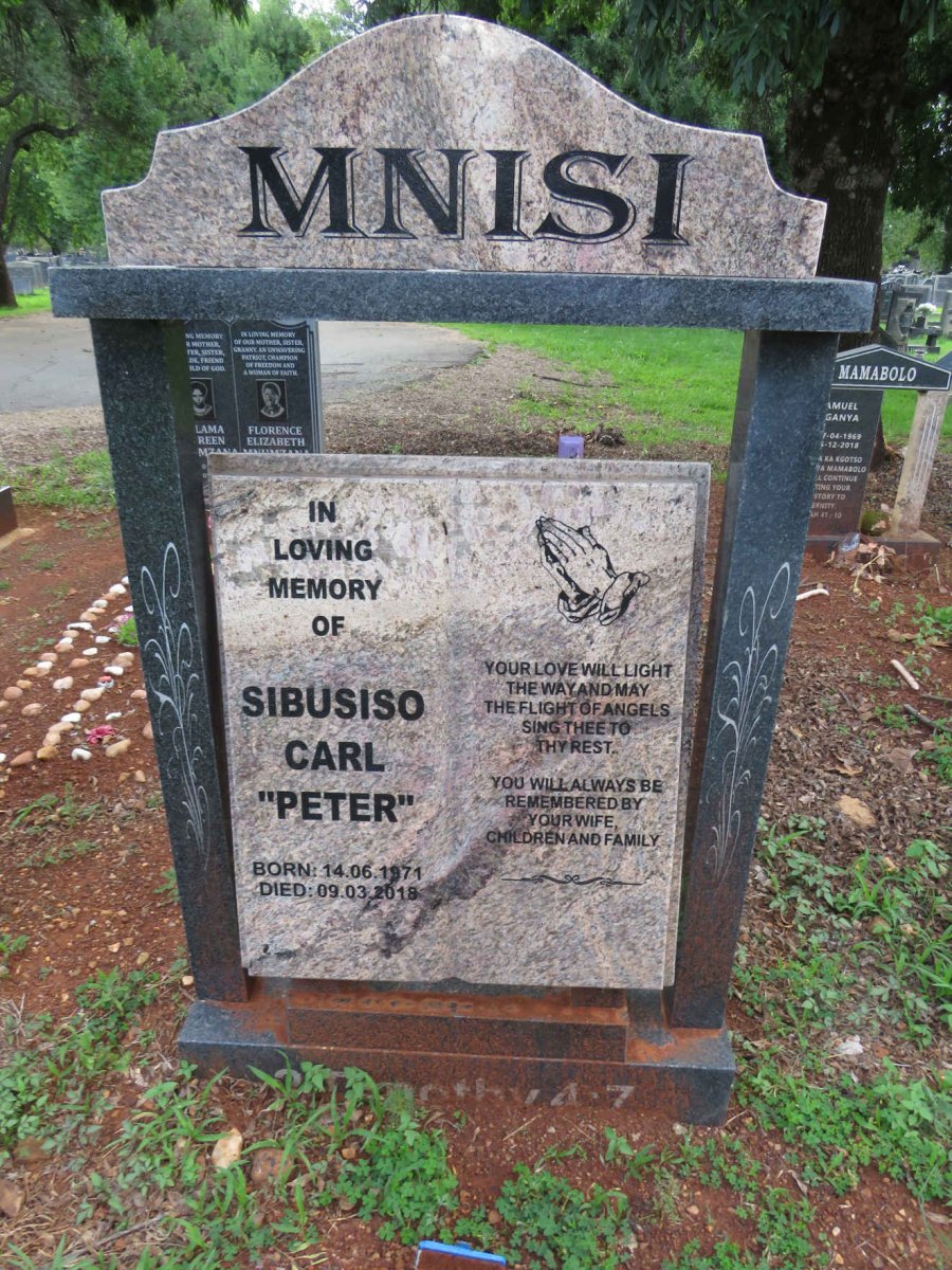 MINISI Sibusiso Carl 1971-2018