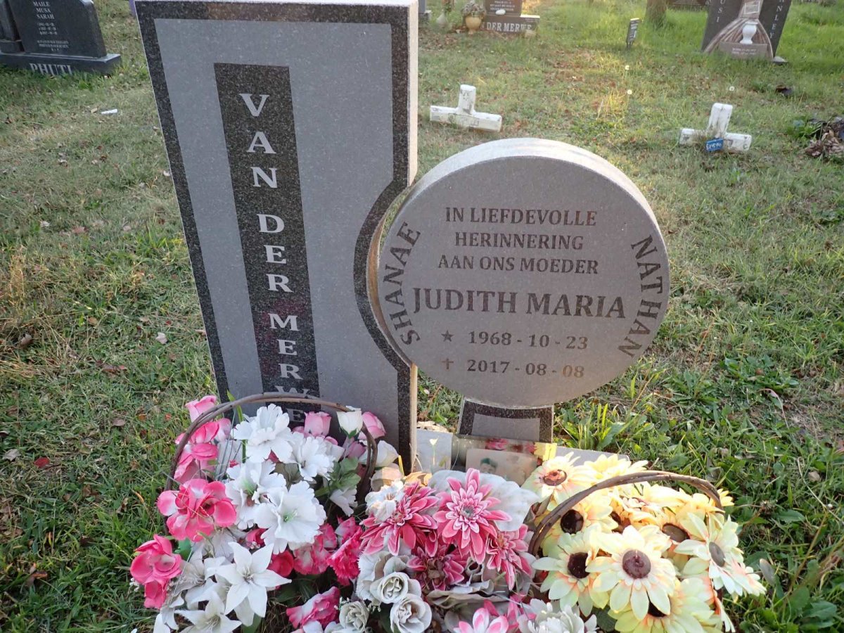 MERWE Judith Maria, van der 1968-2017