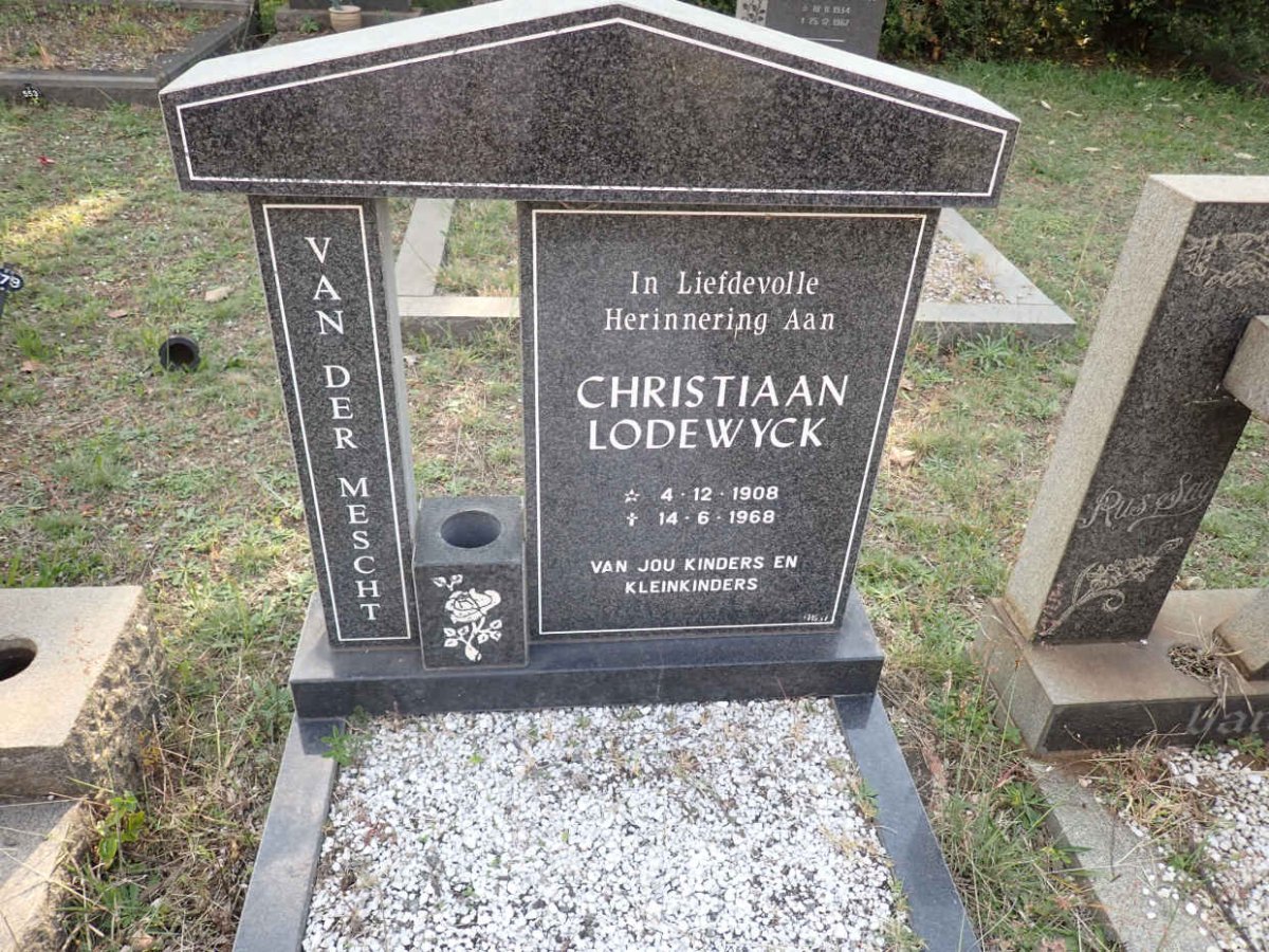 MESCHT Christiaan Lodewyck, van der 1908-1968