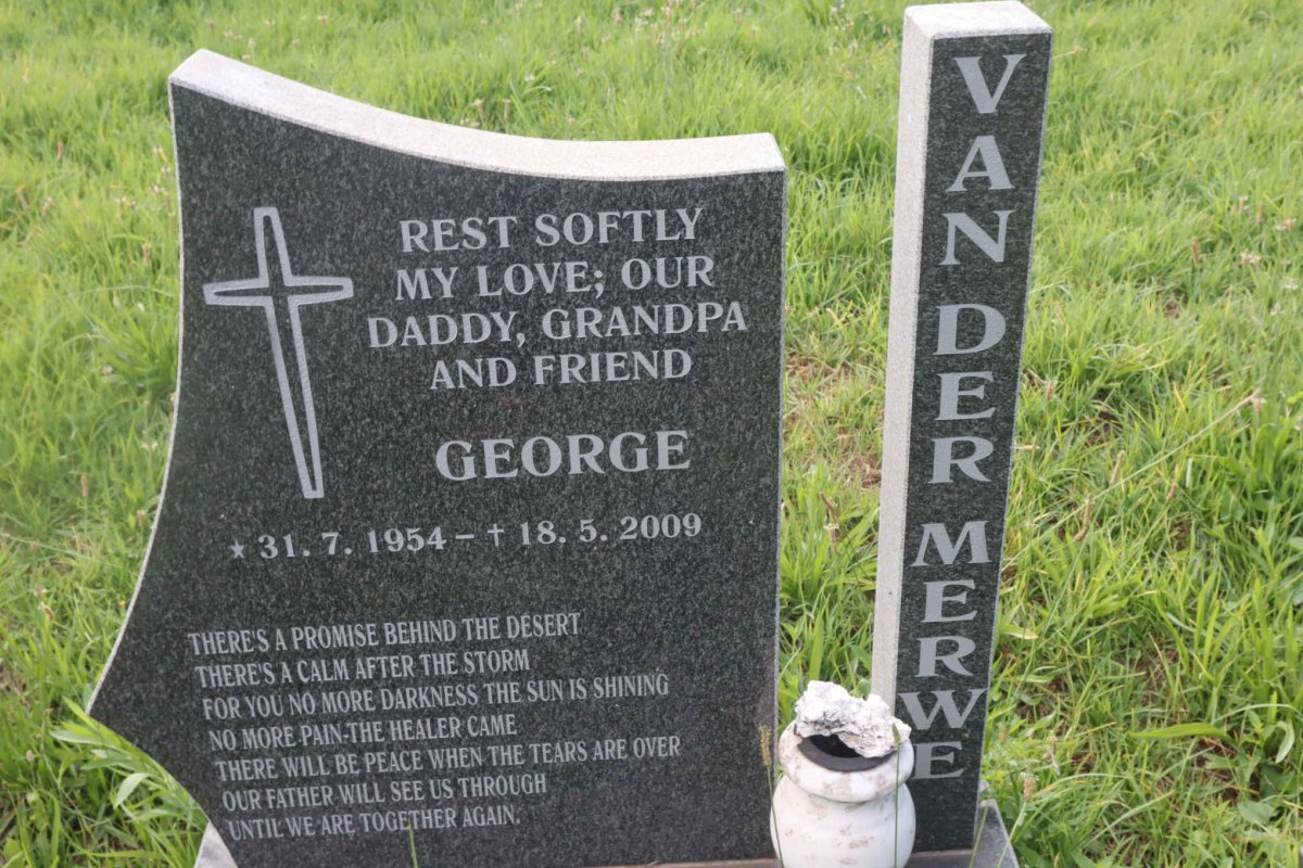MERWE George, van der 1954-2009