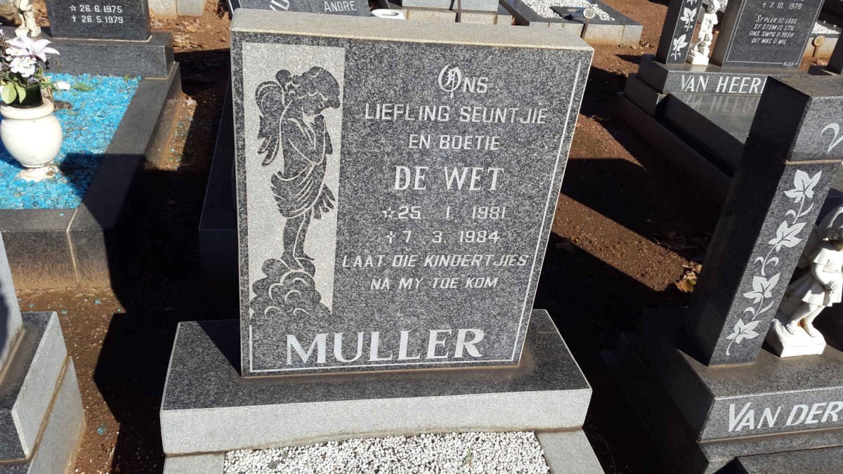MULLER De Wet 1981-1984