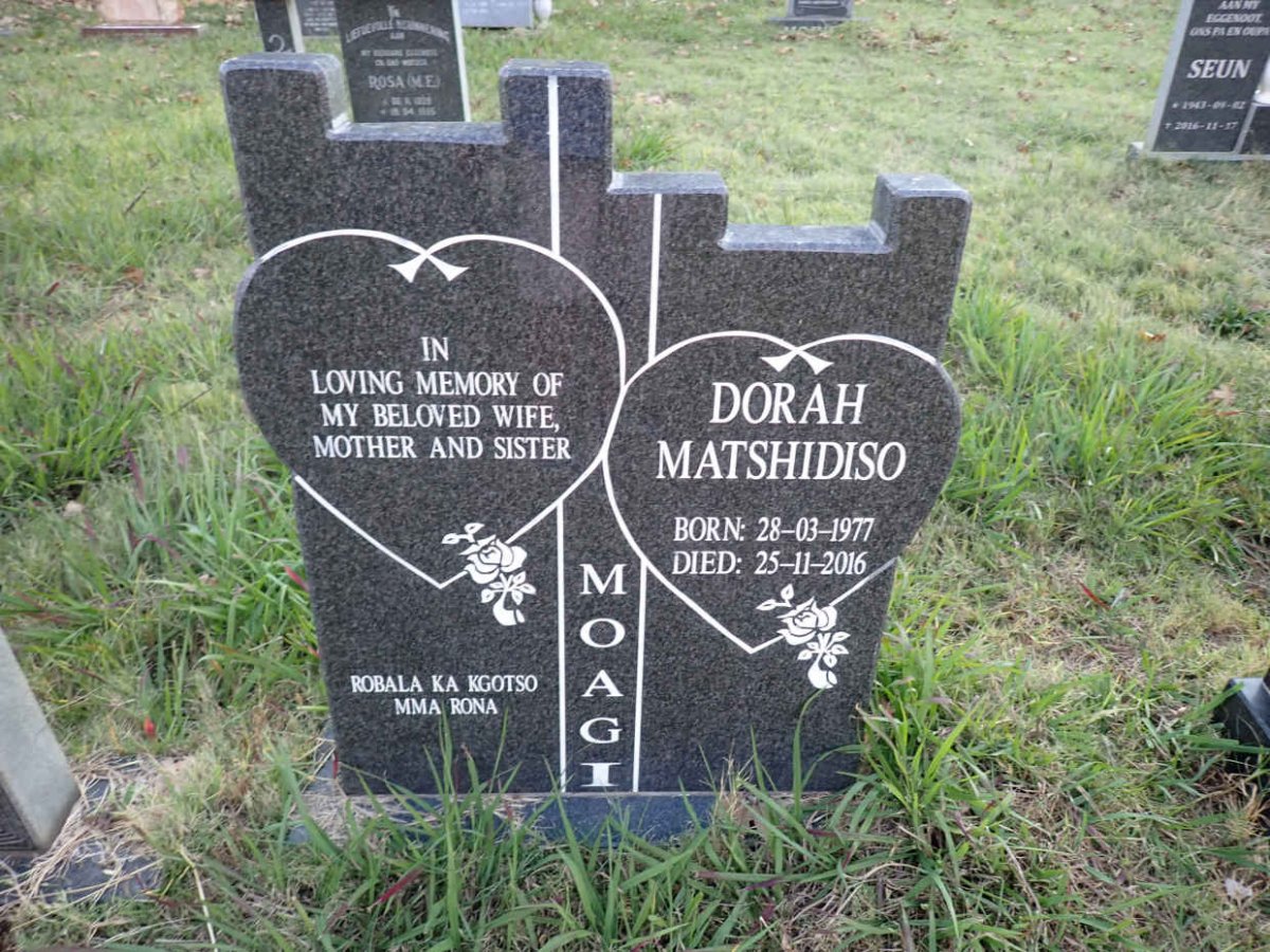 MOAGI Dorah Matshidiso 1977-2016