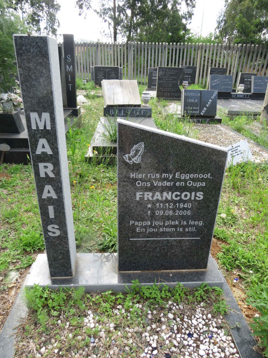 MARAIS Francois 1940-2006
