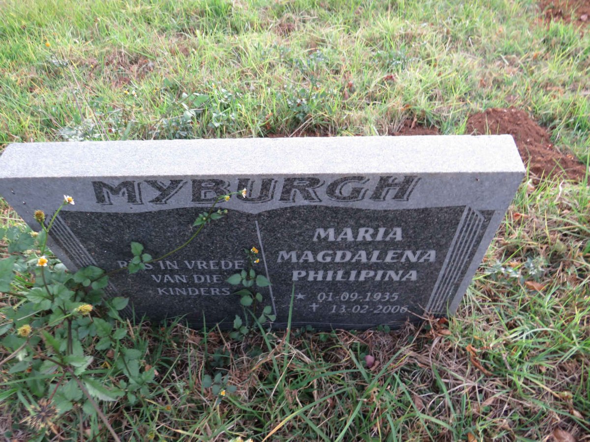MYBURGH Maria Magdalena Philipina 1935-2006