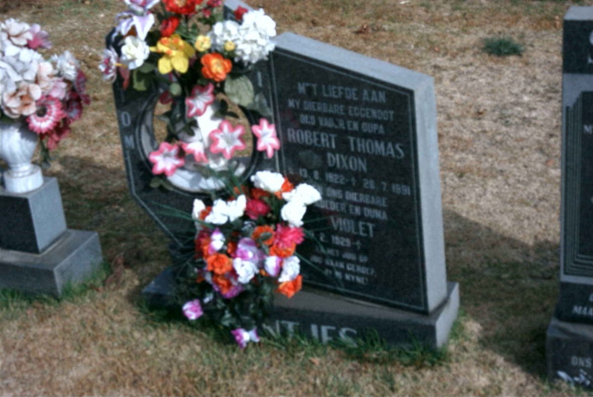 MEINTJES Robert Thomas Dixon 1922-1991 &amp; Violet 1929-