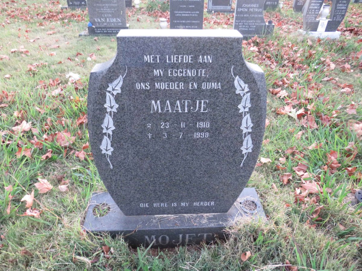 MOJET Maatje 1910-1998