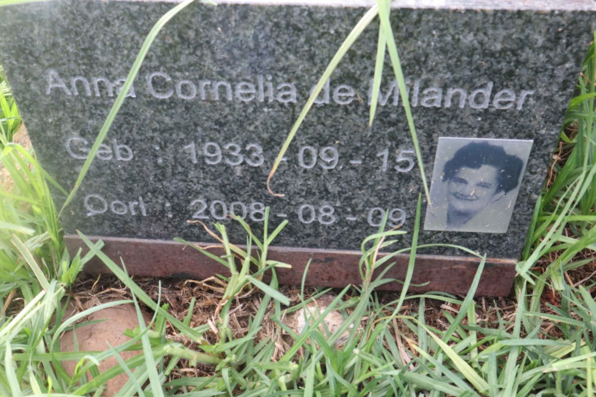 MILANDER Anna Cornelia, de 1933-2008