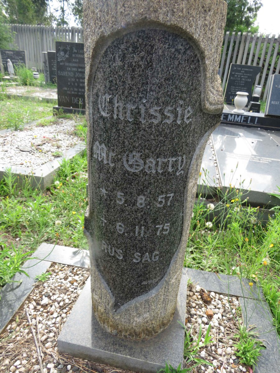 MCGARRY Chrissie 1957-1975