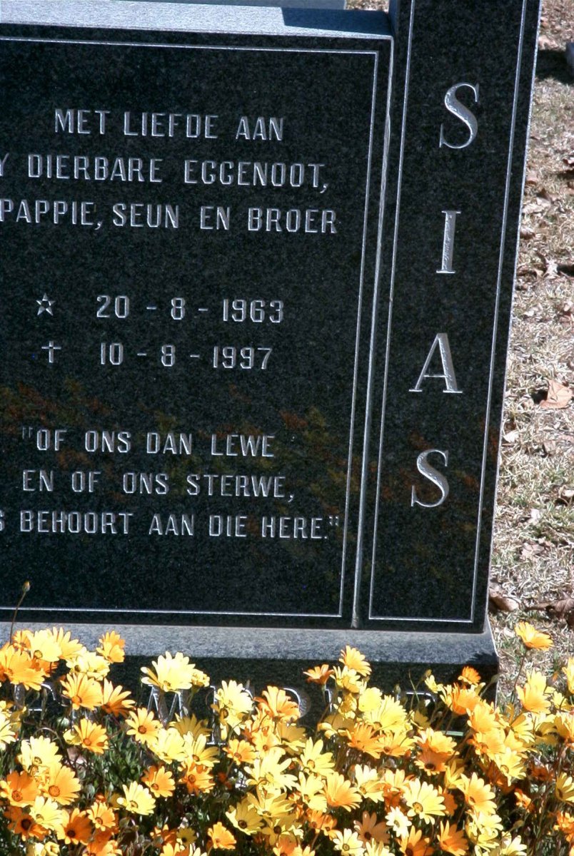 MERWE Josias Johannes, van der 1963-1997