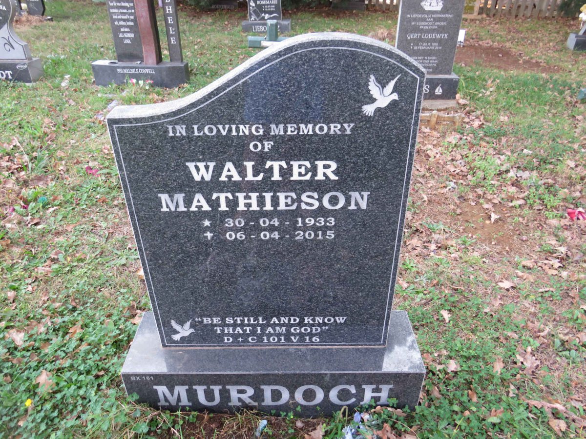 MURDOCH Walter Mathieson 1933-2015