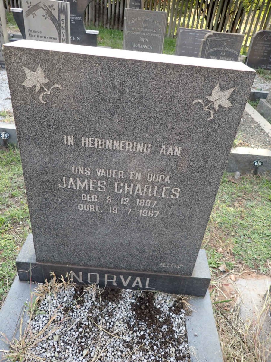NORVAL James Charles 1887-1967