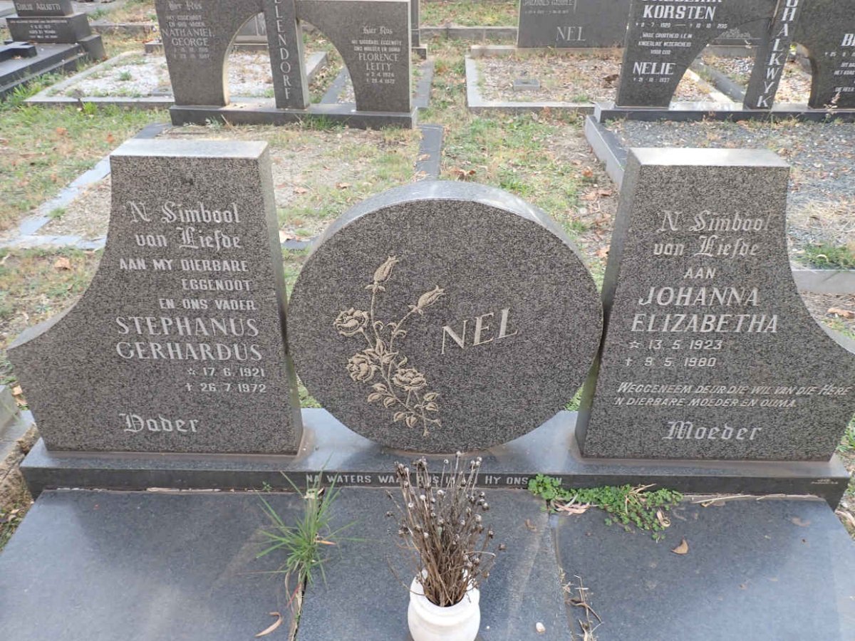 NEL Stephanus Gerhardus 1921-1972 &amp; Johanna Elizabetha 1923-1980