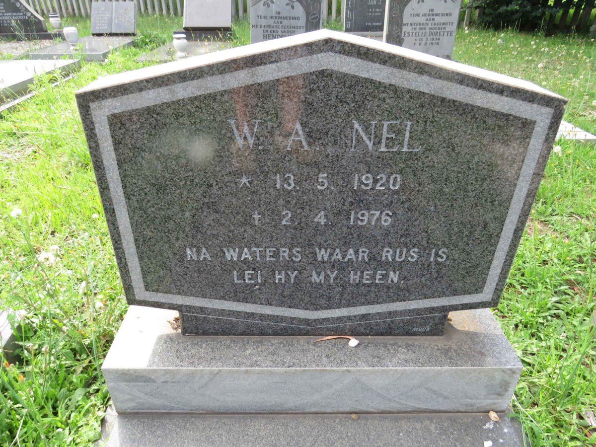 NEL W.A. 1920-1976