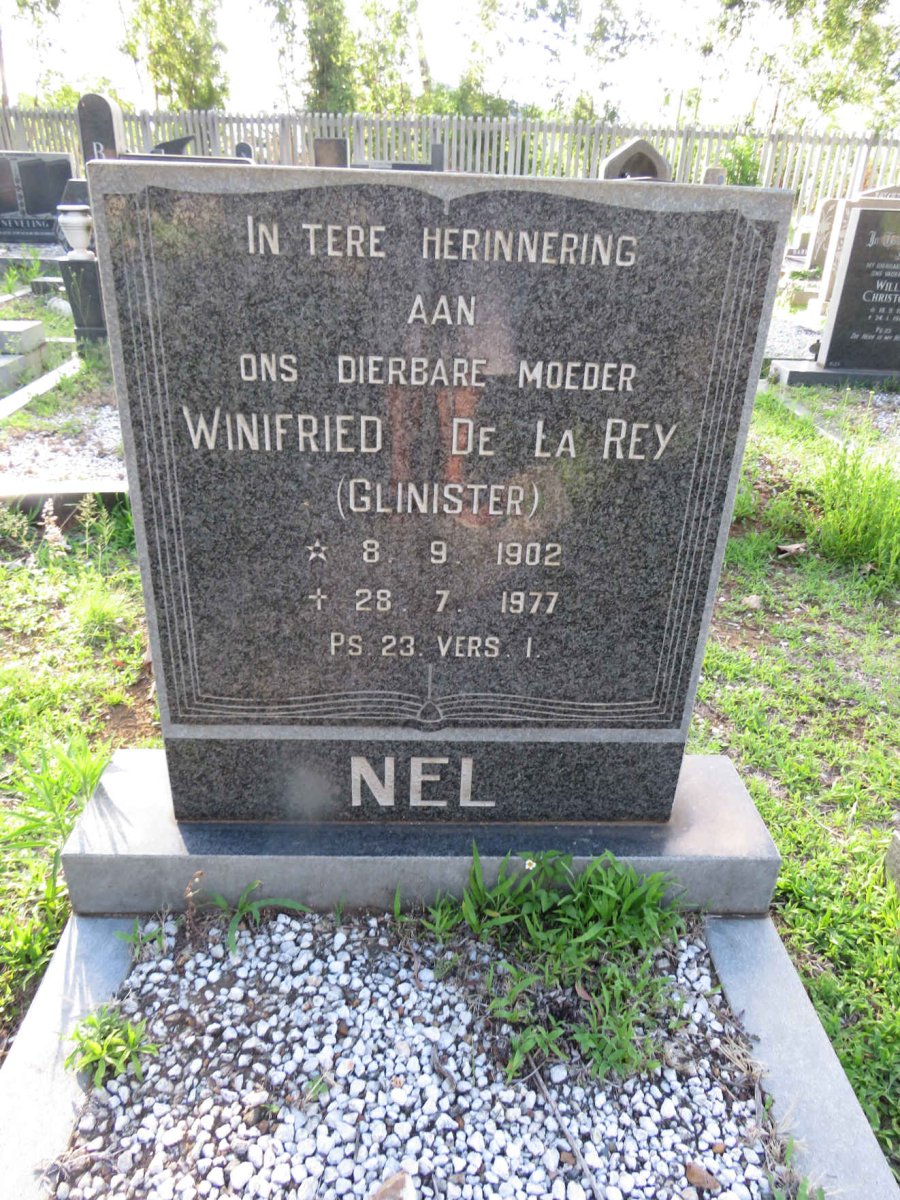 NEL Winifried De La Ray nee GLINISTER 1902-1977