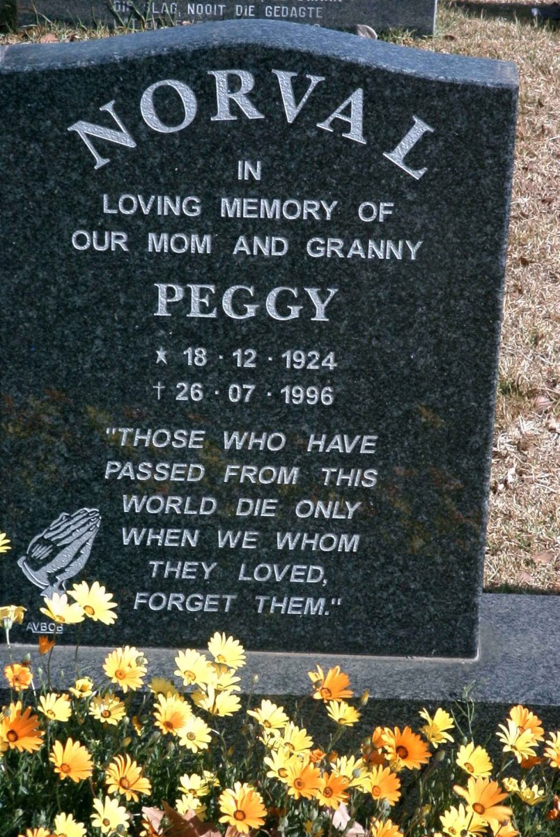 NORVAL Peggy 1924-1996