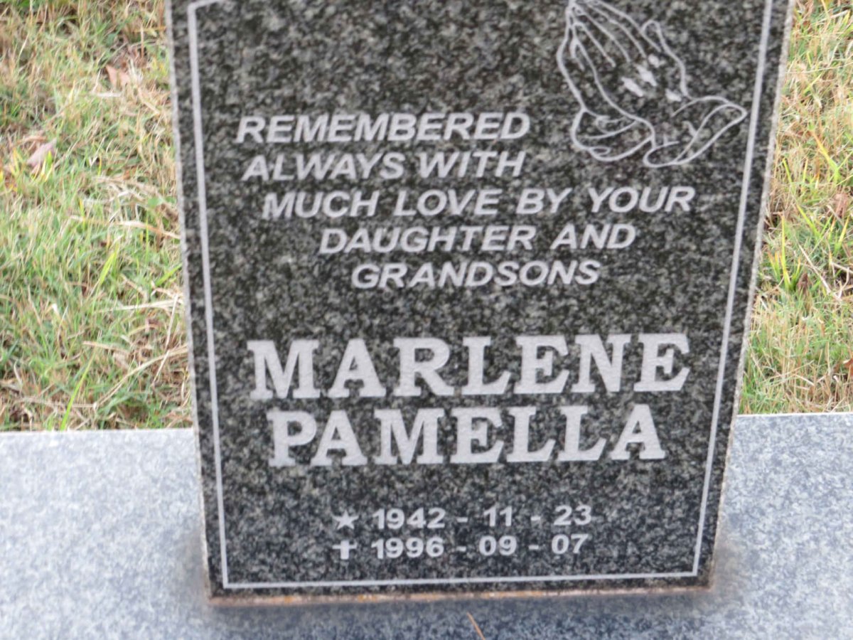 NIEDERMEYER Marlene Pamella 1942-1996
