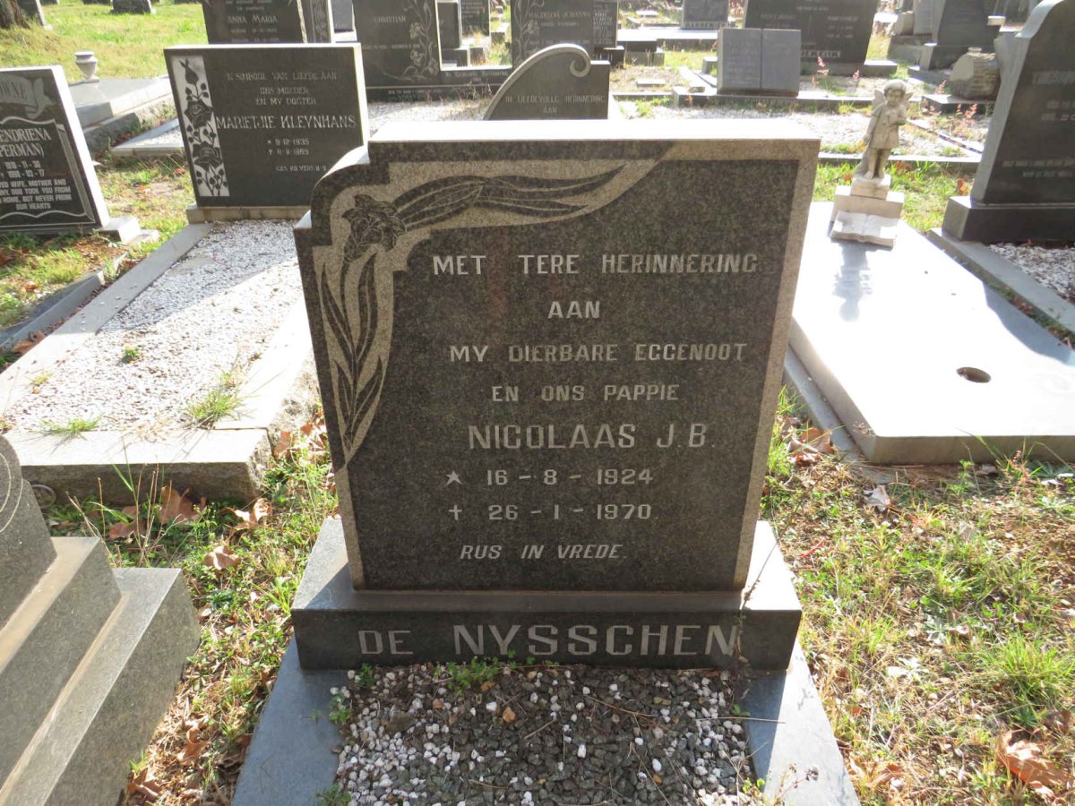 NYSSCHEN Nicolaas J.B., de 1924-1970